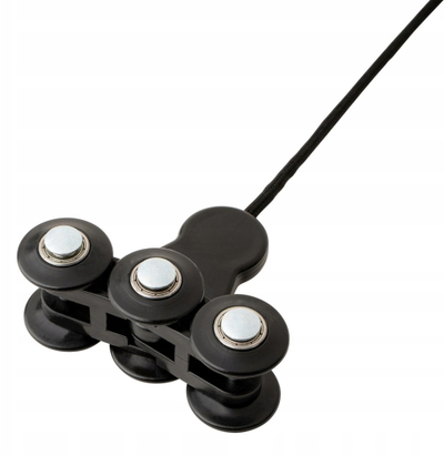 Unazë fitnesi Tunturi Adjustable Hula Hoop, e rregullueshme, madhësia Large, e zezë