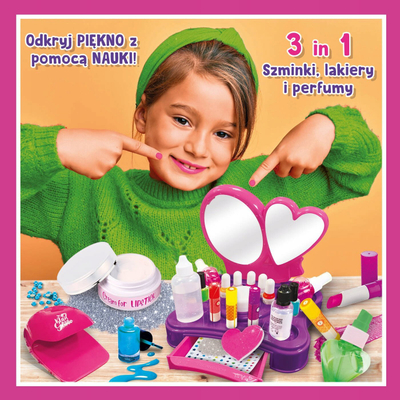 Set lojrash Lisciani Im a Genius Great Laboratory of Cosmetic Sciences, laborator kozmetik për kalamoj