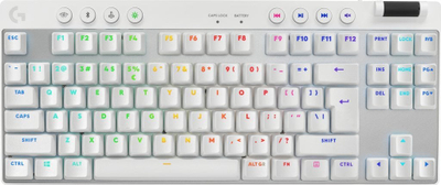 Tastierë Logitech PRO X TKL Lightspeed GX Brown (920-012148), e bardhë