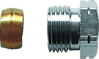 Klemë shtrënguese Herz për tub bakri, 1/2" x 15, me vidë, metalike