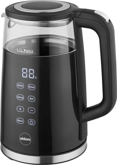 Електричен чајник Eldom NEVO C530, 1.7L, 2200W, стакло