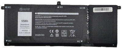 Bateri laptopi ExtraDigital H5CKD, 3600mAh, Li polymer, e zezë