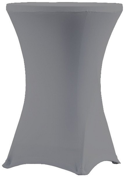 Mbulesë tavoline Verlo Coctail Cover, 80cm, poliestër elastike, gri