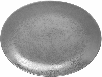 Pjatë ovale RAK Shale, 32cm, porcelan, gri