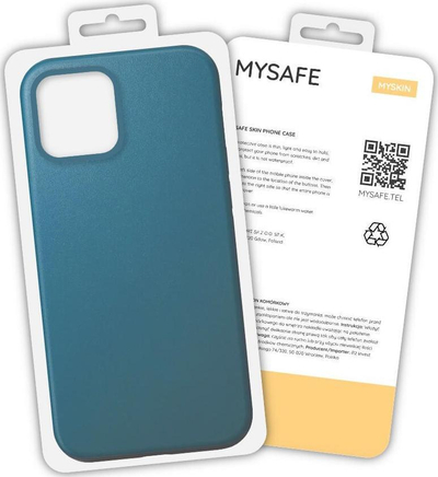 Kapak telefoni Mysafe MySkin, për iPhone 11 Pro, silikon, blu
