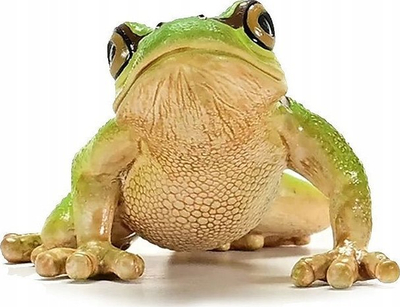 Figurinë lodër Schleich Wild Life bretkosë evropiane e pemës, edukative, e gjelbër