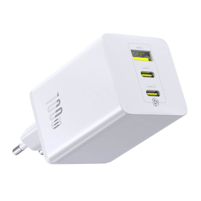 Karikues muri Baseus EnerFill FE11, 100W, 2x USB‑C USB‑A, i bardhë