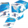 Kuti letra Ultra Pro Greninja Full View, mban gati 75 letra, me ndarës, blu e bardhë