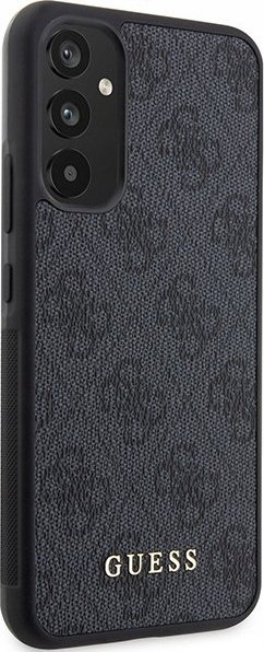 Kapak telefoni Guess 4G Logo për Samsung Galaxy A34 5G, plastike edhe TPU, gri