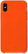 Kapotë silikoni Puro Icon për iPhone X, mbrojtëse e butë, portokalli