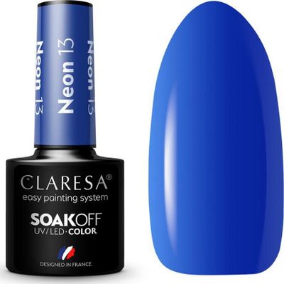 Llak xheli për thonj Claresa NEON 13, 5g, blu neon
