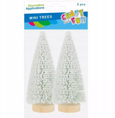Декоративен орнамент елка за Божиќ CRAFT WITH FUN 567247, сет 2 парчиња, 15cm, зелена