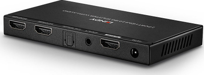 Splitter video HDMI Lindy 38230, 1 me 2 porta HDMI, 4K, i zi