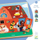 Puzzle me shtresa Djeco Chez Moo, puzzle druri, shumëngjyrësh
