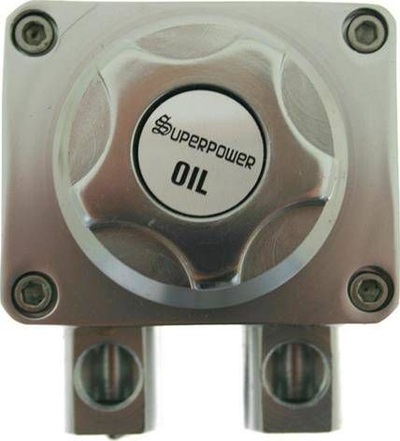 Depozitë vaji TurboWorks Oil Catch Tank, 1L, alumin, argjend
