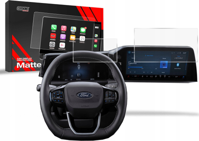 Folie mbrojtëse ekrani 2n1 Anti-Fingerprint për Ford Transit Custom 2 13\", matte, transparente
