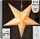 Yll dekorativ Home Styling Collection Lighted Star Velvet Beige Hanging, 75 cm, për varje, bezhë