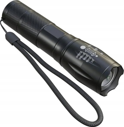 Dritë dore taktike Military Strong, LED 10W, 200 lumens, e zezë