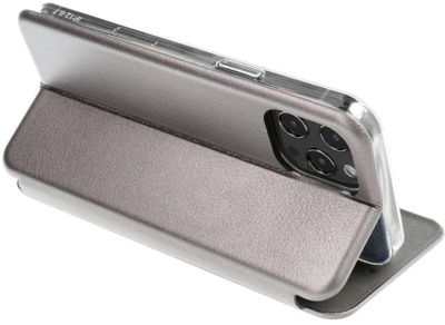 Husë telefoni OEM ELEGANCE Book Case për iPhone 17 Pro, tip libër, gri