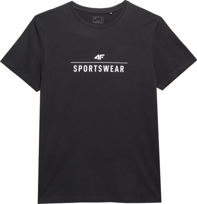 Bluzë T-shirt 4F Sportswear për burra, Regular Fit, pambuk, blu e errët