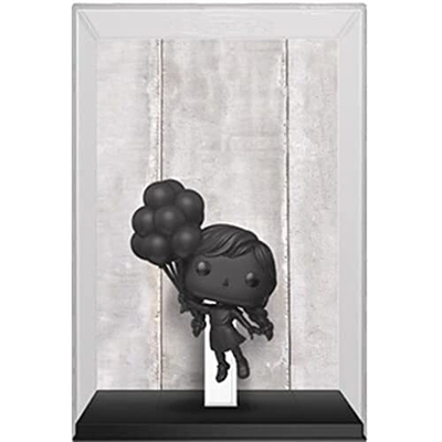 Figurë koleksionuese Funko POP Flying Balloon Girl, me bazë, e zezë monokrome