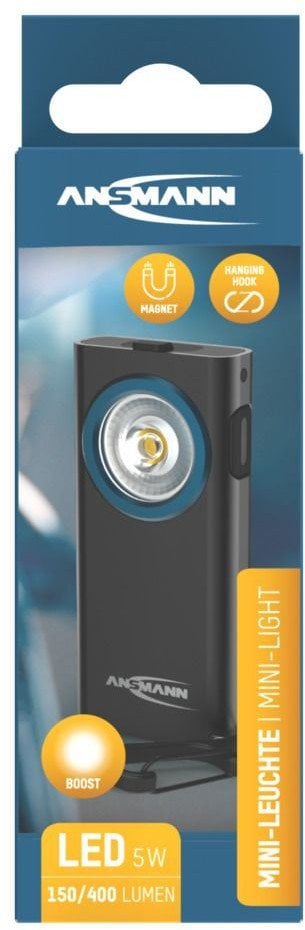 Dritë portative Ansmann ML400R, LED, e rikarikueshme, e zezë