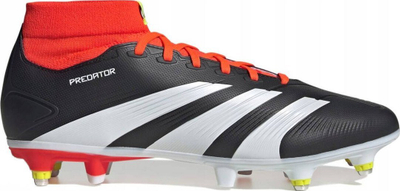 Këpucë futbolli Adidas Predator League SG M IG7741, me vida, për bar të butë, të zeza, të kuqe edhe të bardha