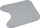 Tapet WC Contour Microfibre, 45x45cm, gri e çelët