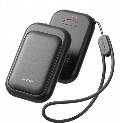 Ngrohëse dore Ocoopa Hand Warmer, 5000mAh, paketë 2 copë, e zezë