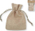 Qese dhuratash prej jute Natural Jute Pouches, 7x10cm, set 6 copë, ngjyrë natyrale