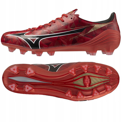 Këpucë futbolli Mizuno Alfa II Elite FG M P1GA256260, profesionale, të kuqe