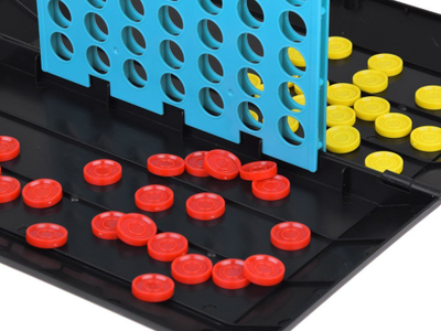 Lojë tavoline 2 në 1 GR0679, tic tac toe edhe Connect 4, shumëngjyrëshe