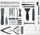 Set veglash Creality 3D Printer Tool Wrap Kit Pro, për mirëmbajtje printeri 3D, çantë praktike, i zi