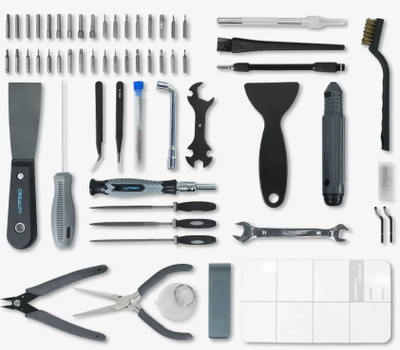 Set veglash Creality 3D Printer Tool Wrap Kit Pro, për mirëmbajtje printeri 3D, çantë praktike, i zi