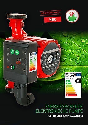 Pompe qarkulluese RS Pump 25-60 180, klas energie A, elektronike, e kuqe