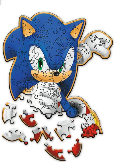 Puzzle Trefl Sonic 20203, me figura Sonic, shumëngjyrësh