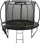 Trampolinë për kopsht Lean Sport 8343, me rrjetë nga brenda, 244 cm 8FT, e zezë