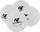 Set pingpongu Cornilleau Sport Quattro, 4 raketa, 4 topa 40mm, i bardhë