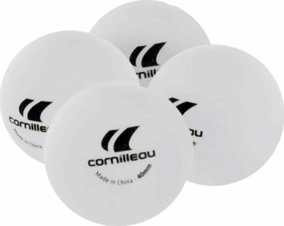 Set pingpongu Cornilleau Sport Quattro, 4 raketa, 4 topa 40mm, i bardhë