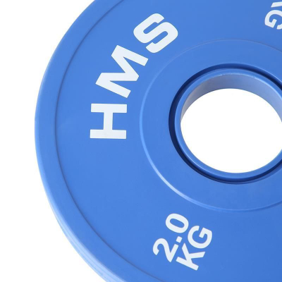 Disk bumper olimpik HMS CBRS20, set 2x2kg, vrimë 50mm, blu