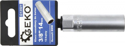 Çelës këndor ratchet Geko G13501, 3/8", 14 mm, për kandele