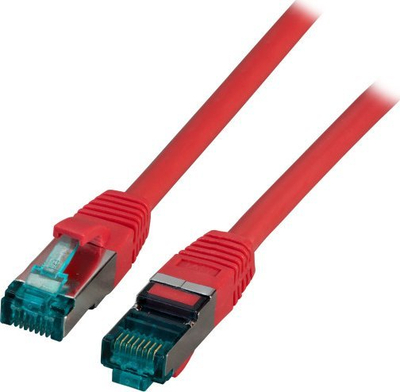Kabllo rrjeti EFB Elektronik RJ45, Cat.6A S/FTP, 50m, e kuqe