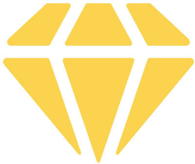 Gërshërë dekoruese DP Craft Diamond, 2.5 cm, e verdhë