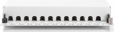 Panel patch Digitus DN-91612SD-EA-G, 12 porta RJ45, CAT 6A, i bardhë