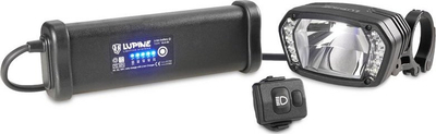 Dritë për biçikletë Lupine SL AX, 3800 lumens, bateri e jashtme 70Wh, e zezë