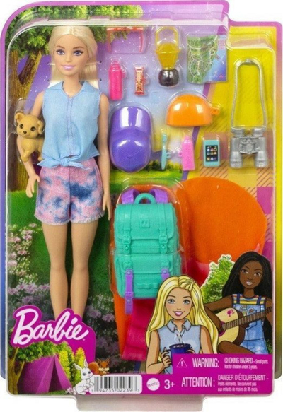 Kukull Barbie Mattel Camping Doll - Malibu + aksesorë (HDF73)