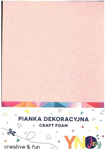 Shkumë dekorative Interdruk Glitter Pastel, e hollë, me shkëlqim, rozë pastel