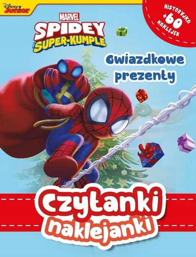 Libër me ngjitësa Marvel Spidey and His Amazing Friends Reading and Sticker Book Star Gifts, ilustru, për kalamaj, shumëngjyrësh