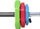 Set barbel HMS SBP20, 20 kg, për Body Pump, shumëngjyrësh