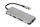 Hub USB iBOX IUH3RJ4K, USB 3.2, RJ45, HDMI 4K, PD 100W, i hirtë